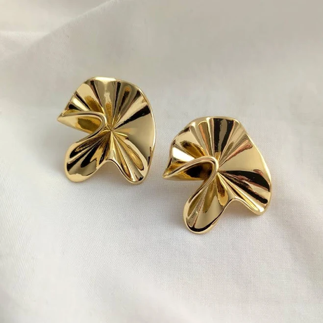 accessory Chunky Gold Stud Earrings Etsy - Seller $36.71