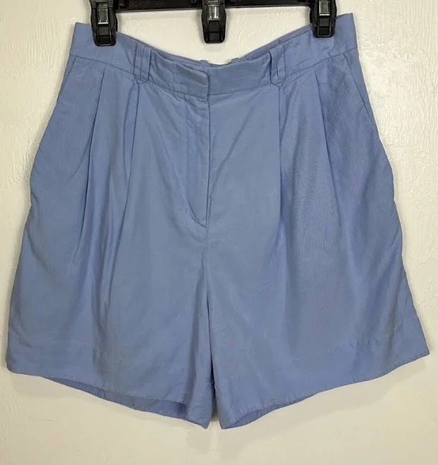 shorts Cos Light Blue Linen Blend High Waisted Pleated Front Trouser Shorts eBay - swstarsale $40
