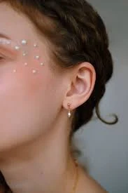 accessory Delicate pearl drop earrings in gold • understated drop earrings • pearl stud earrings • bridal jewelry Etsy $35.41