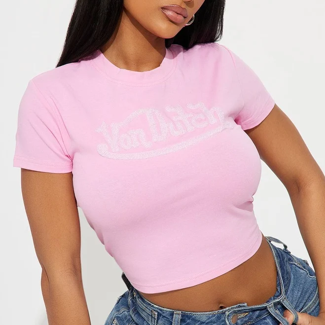 top Fashion Nova Cropped Baby Tee Fashion Nova $23.99