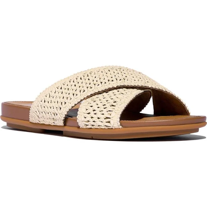 shoes FitFlop Women's Gracie Woven Cross Slide Sandals Nordstrom Rack $64.97