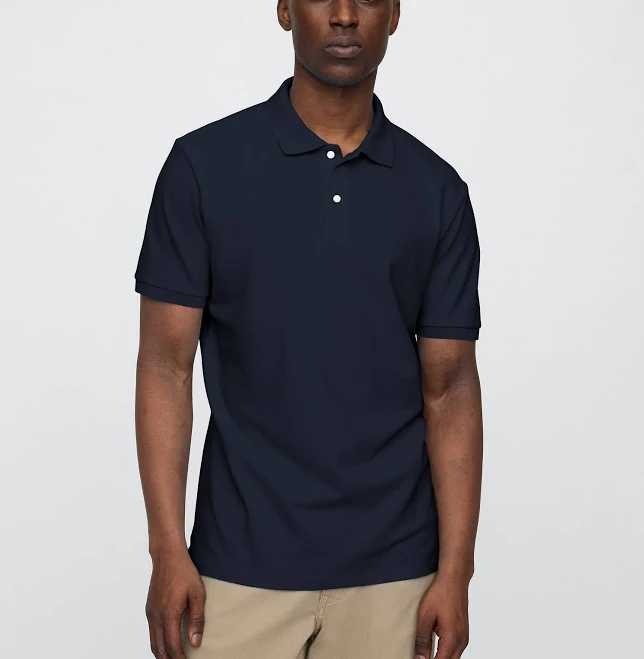 top Gap Men's Stretch Pique Polo Shirt Gap Factory $17.49
