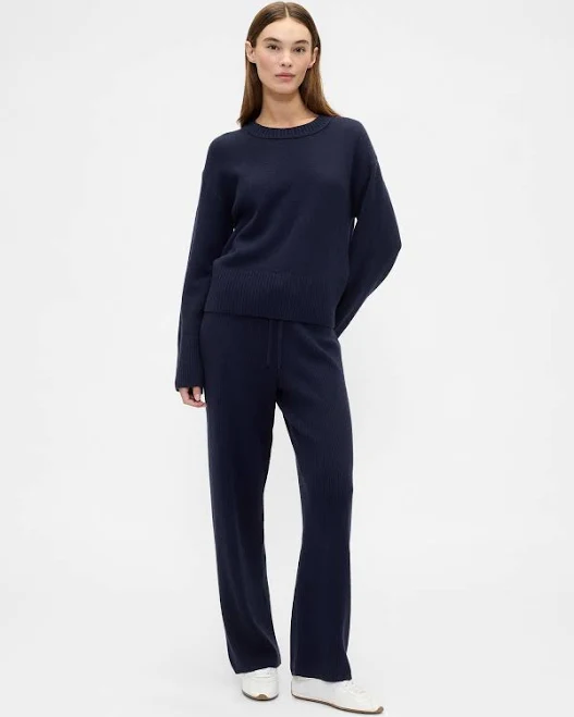 knit pants Gap Women's Cashsoft Relaxed Ribbed Sweater Pants Gap Factory $39.99