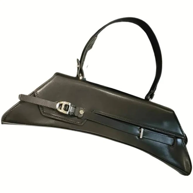 bag Geometric Clutch Bag with Buckle Detailing Simple Moderne $109