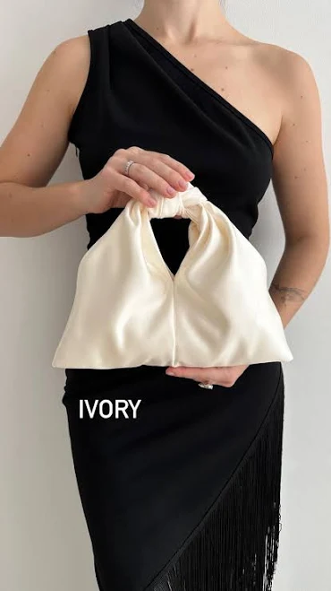 bag Handmade Satin Knot Clutch Bag Etsy - MirariBags $139