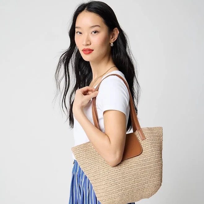 bag J.Crew Women's Straw Raffia Tote Bag J.Crew Factory $39.5