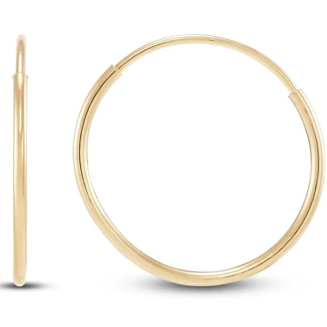 accessory Jared 14K Yellow Gold Endless Hoop Earrings Jared Jewelers $52
