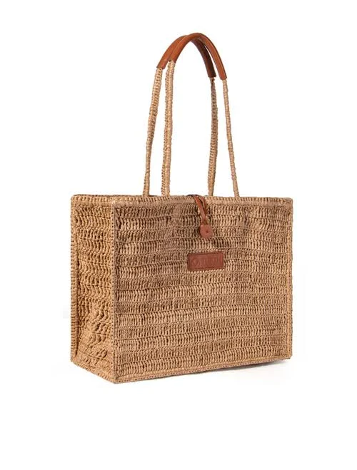 bag JURGI Women's Straw and Leather Beach Tote Nordstrom $215