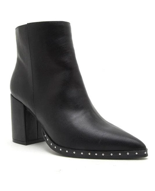 shoes Kelsey Studded Booties poshnovaboutique.com $24