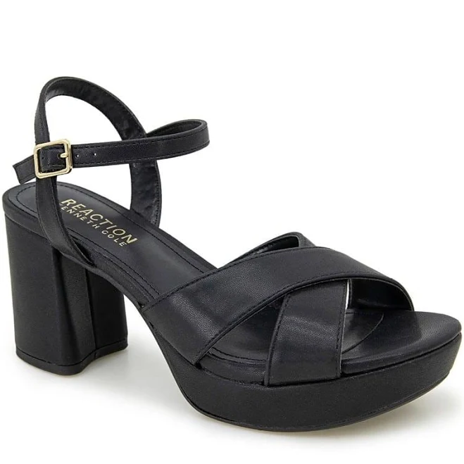 shoes Kenneth Cole Women's Reeva Platform Heeled Sandals Famous Footwear $64.99