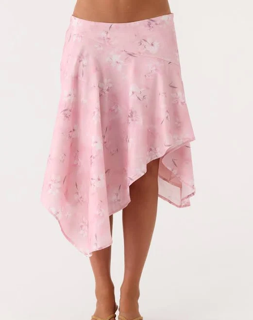 skirt Kia Low Rise Asymmetrical Midi Skirt Peppermayo - US $75