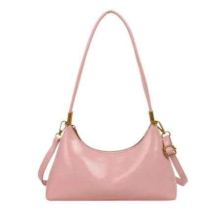 bag Lezmore Women's Faux Leather Baguette Shoulder Bag, Pink, Size: 11.02L x 2.76W x 6.29H=28 x 7 x 16cm Walmart - Only Available at LEMORE $39.99