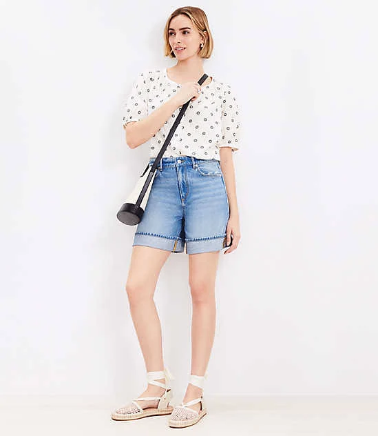 shorts Loft Women's A-Line High Rise Denim Shorts LOFT $20.93
