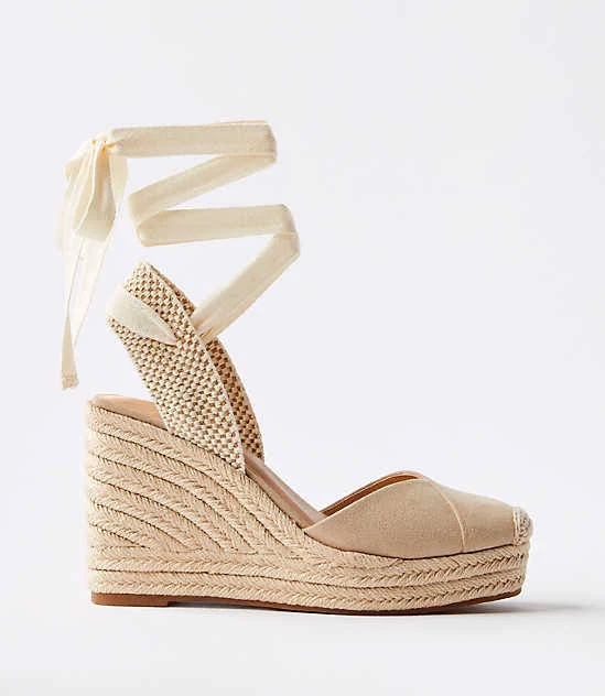shoes Loft Women's Lace Up Espadrille Wedge LOFT $31.82