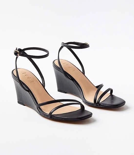 sandals Loft Women's Strappy Ankle Strap Wedge Sandals LOFT $27.57