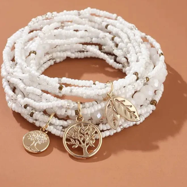 accessory Lux Boutique Beaded Way Stacked Bracelet Set LUX Boutique $18