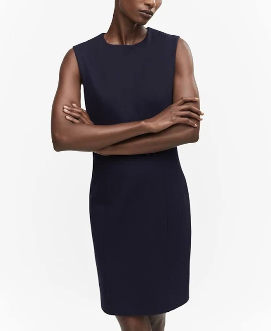 dress MANGO Women's Roma-Knit Sleeveless Sheath Dress Macy's $59.99