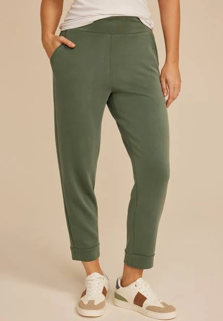 joggers maurices Women's Cloud Scuba Knit High Rise Tapered Pants Maurices $39.99