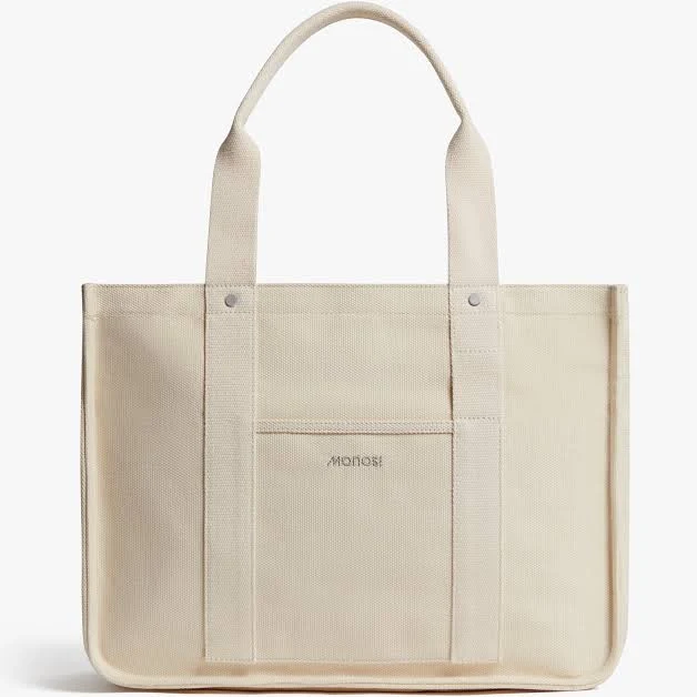 bag Monos Gesso Tote Shopping Totes Bags Tote Premium Cotton Canvas Travel Bag Luggage The Embodies Transformative Quality That Inspired Our Monos $140