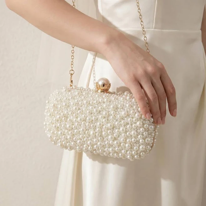 bag Pearl Beaded Clutch Bag Etsy - Seller $79