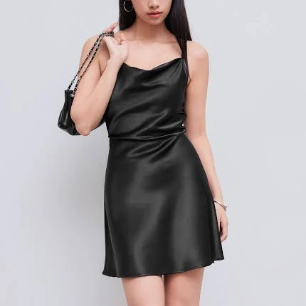 dress Satin Cowl Neck Mini Dress Cider $13.16