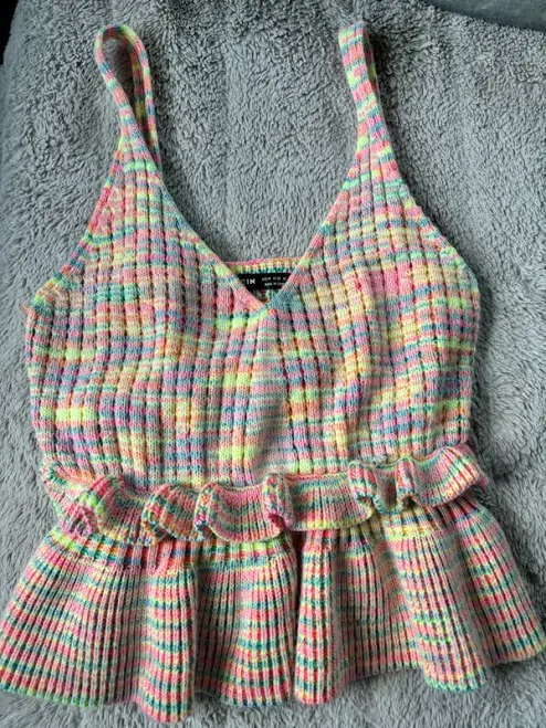 top SHEIN Striped Knit Crop Top Poshmark $10