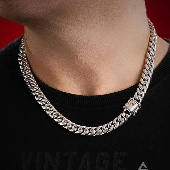 accessory Silverwow Miami Cuban Link Silver Chain Necklace Silverwow $1632.35
