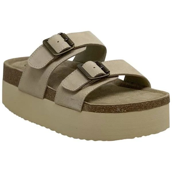 sandals Sobeyo Women's Sobeyo Cow Suede Cork Footbed Platform Sandals Jane.com $36.76