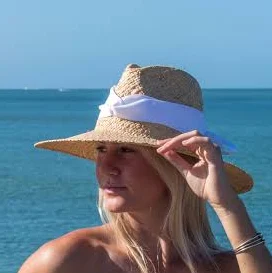 accessory Straw Panama Hat with Ribbon Anya & Niki $145