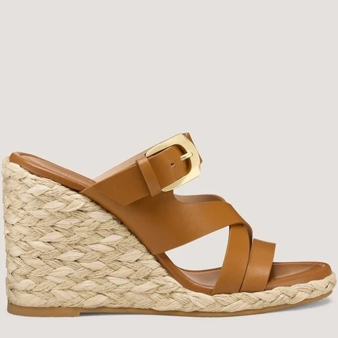 shoes Stuart Weitzman Women's Sai Espadrille Wedge Sandals Stuart Weitzman $495