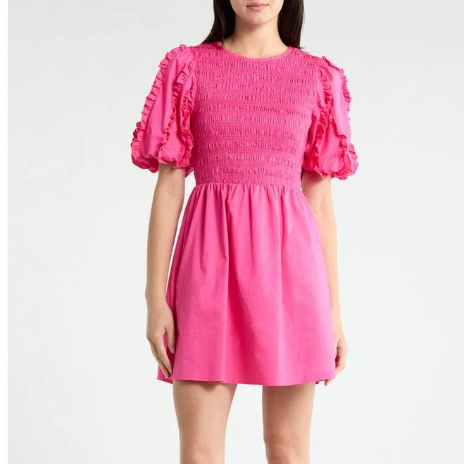 dress Sugarlips Riana Ruffle Smocked Minidress Nordstrom $105