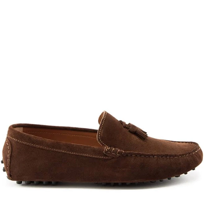 shoes Tasselled Suede Driving Loafers Hugs & Co. $260