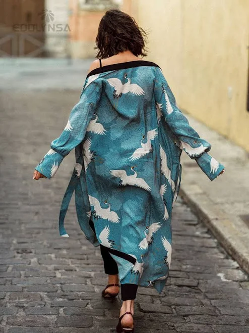 outfits The Parisian Vintage Bohemian Kimono La Parisienne $49