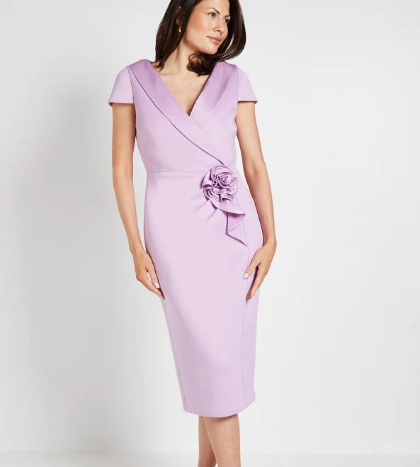 dress Wallis Women's Occasion Scuba Corsage Midi Dress boohoo USA $98