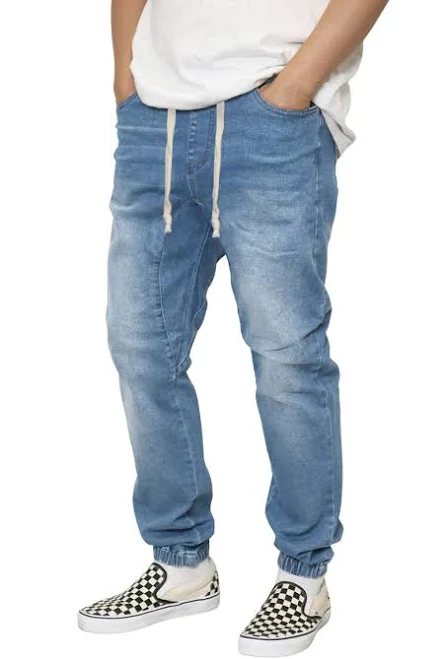 pants Washed Denim Jogger Pants Amici Closet $44