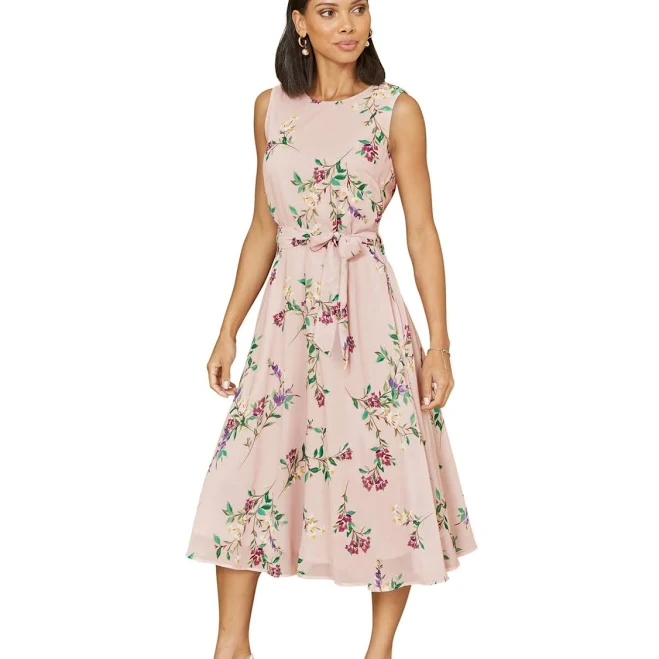 dress Yumi Women's Floral Print Midi Skater Dress Macy's $104.3