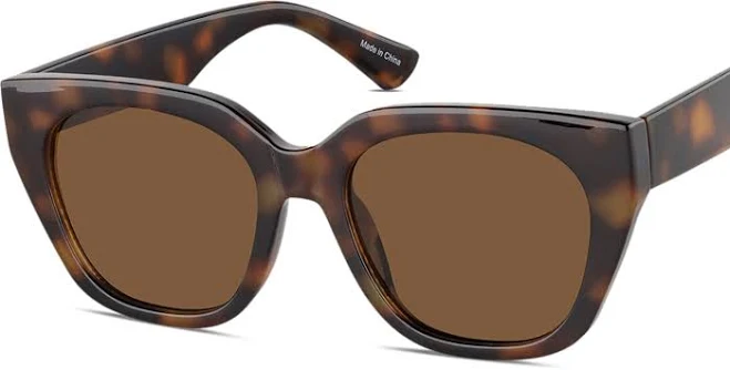 accessory Zenni Women's Tortoiseshell Oval Sunglasses Zenni Optical $8.5