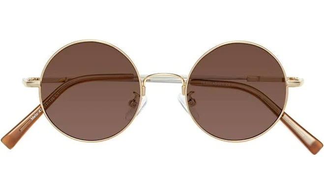 Melo Narrow Flexible Round Tinted Sunglasses