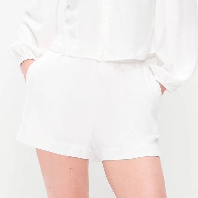 Old Navy Women's High-Waisted Linen Pull-On Shorts