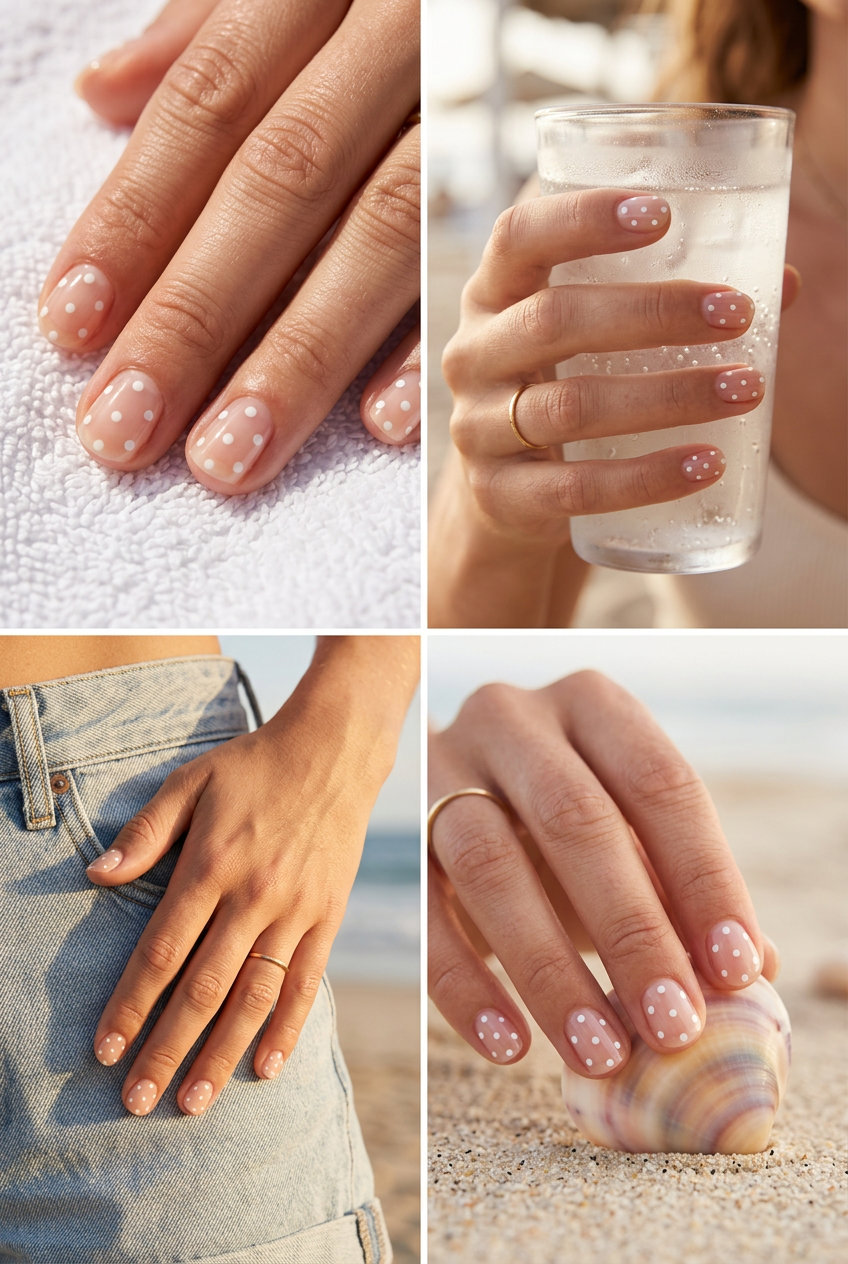 Clear Jelly Polka Dot Nails 2026: Fun Summer Style Whimsical clear jelly polka dot nails for summer fun and festivals in 2026. Playful, lighthearted style.