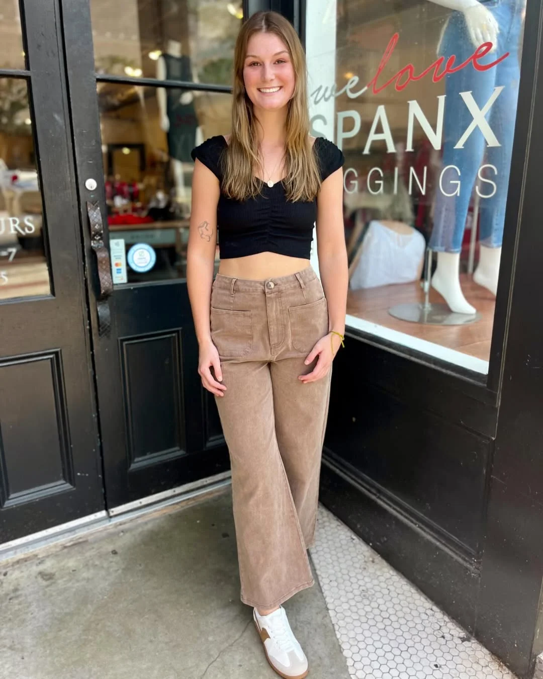 all pants outfits for women 2026 Casual Brown Wide-Leg Pants With Everyday Ease