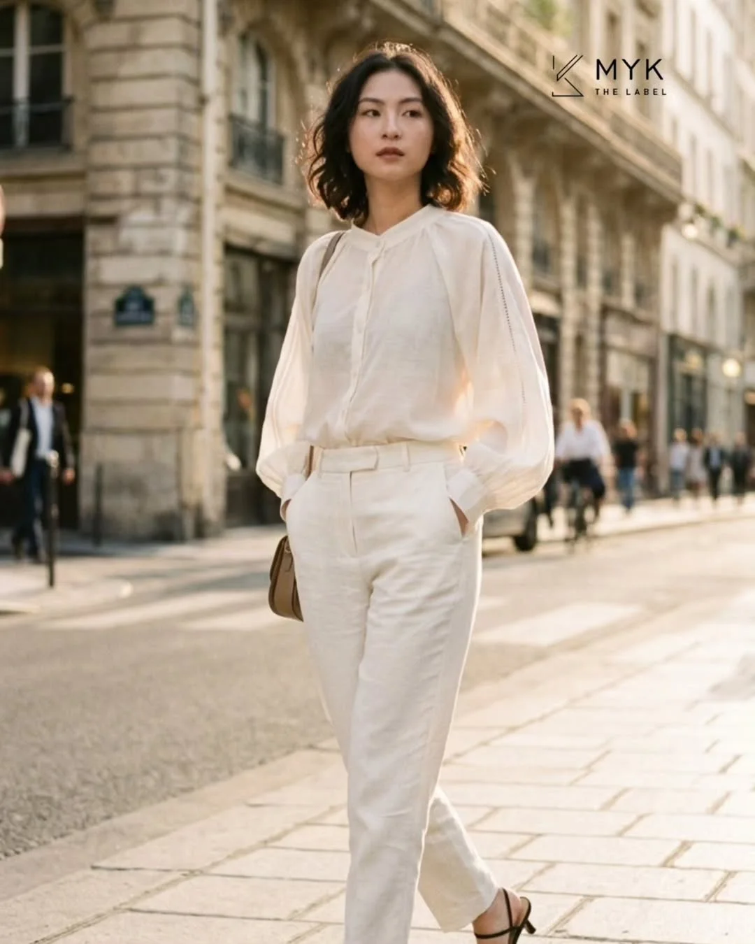 all pants outfits for women 2026 Minimal White Tailoring With Paris Energy
