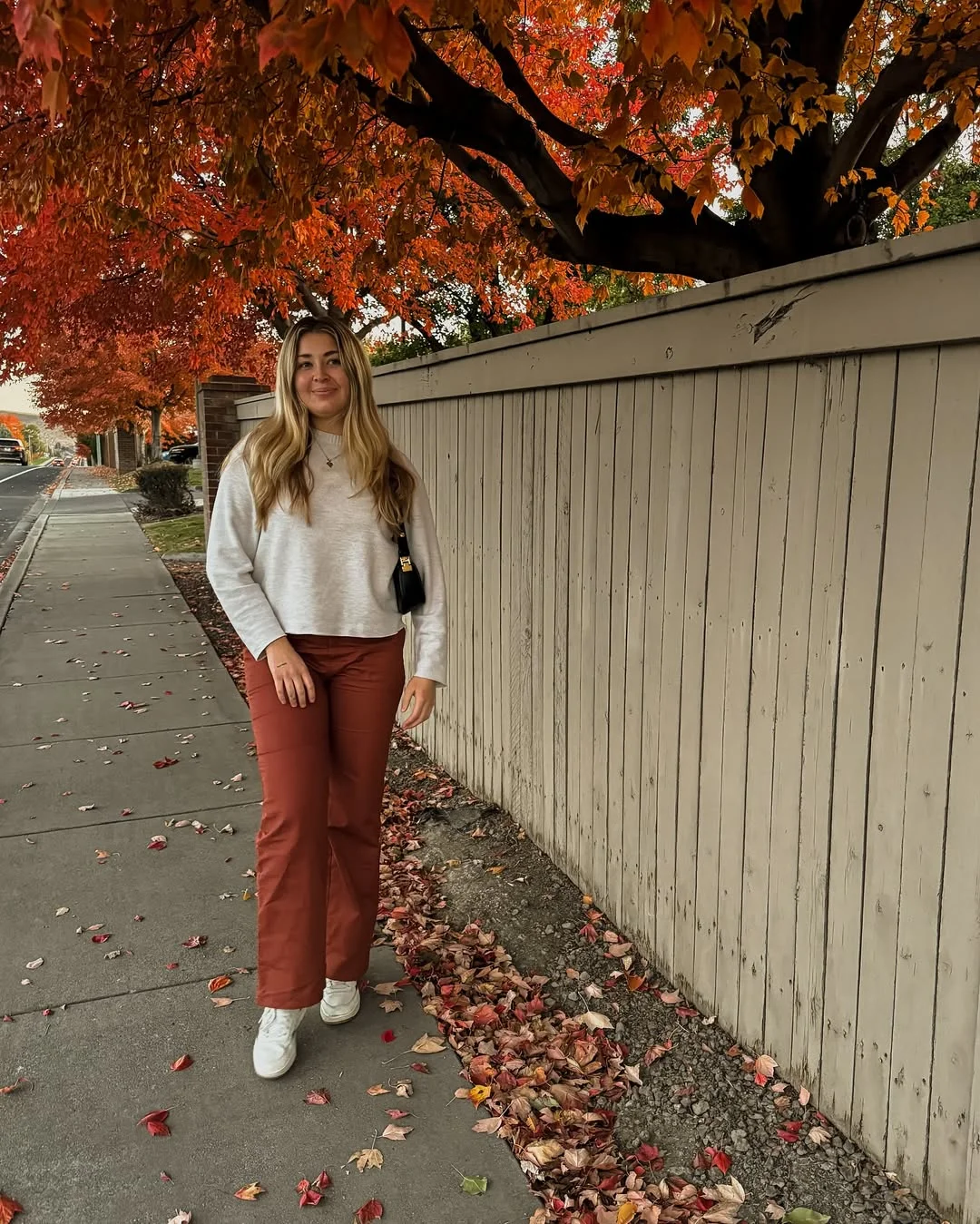 all pants outfits for women 2026 Burgundy Fall Pants With Cozy Neutral Layers