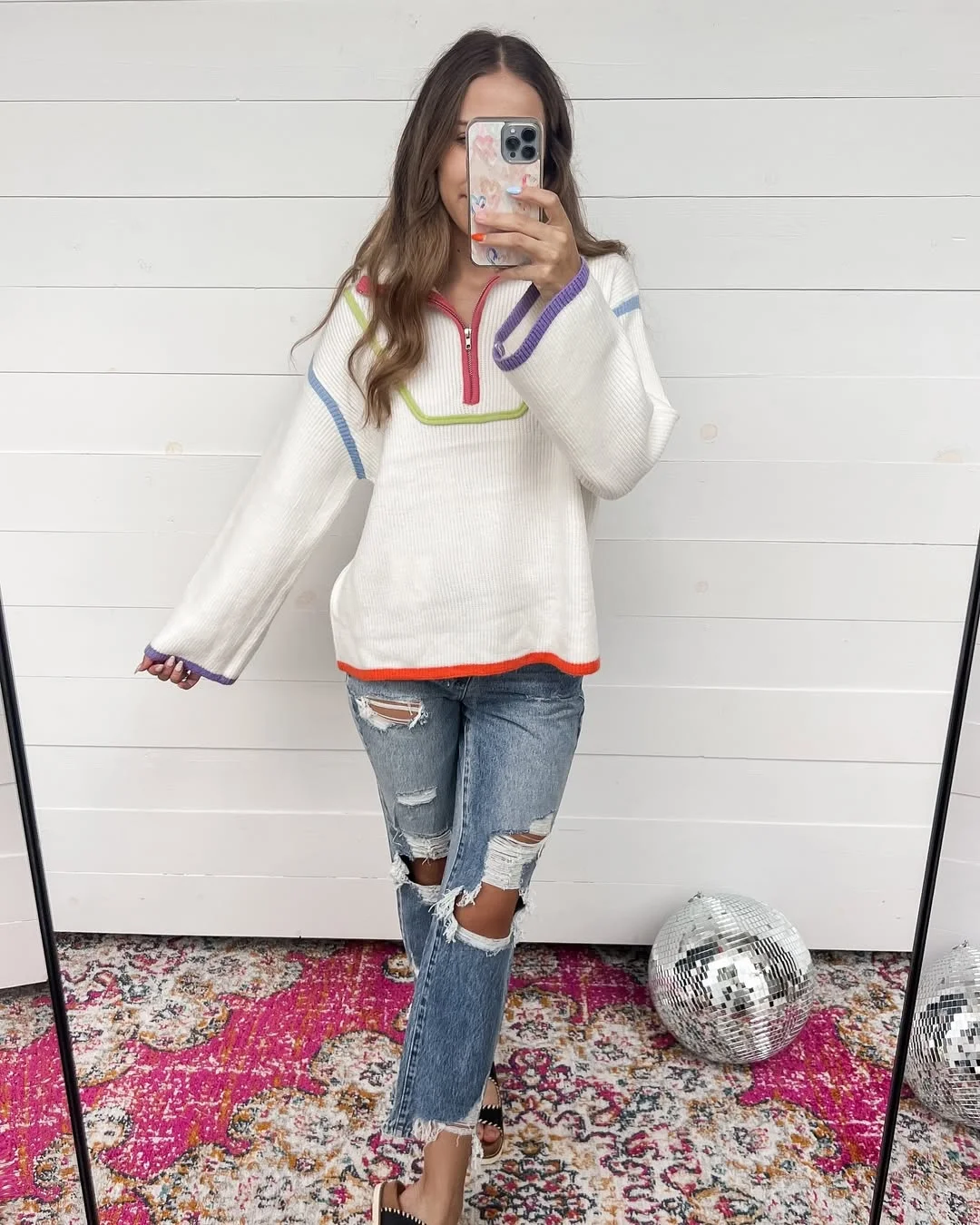 back to school outfits 2026 Color Trim Knitwear For Cozy Early Semester Mornings