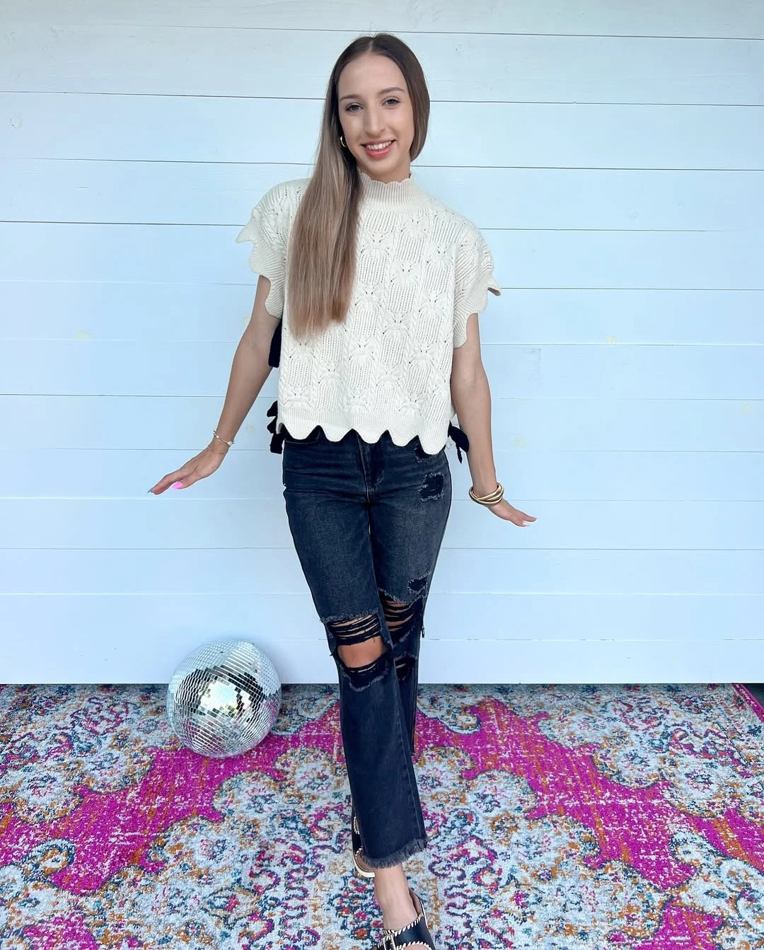 back to school outfits 2026 Soft Knit Textures And Distressed Denim For Early Fall Days