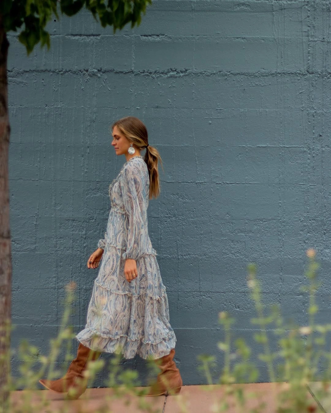 boho chic fall outfits 2026 Soft Paisley Dresses That Move with the Season