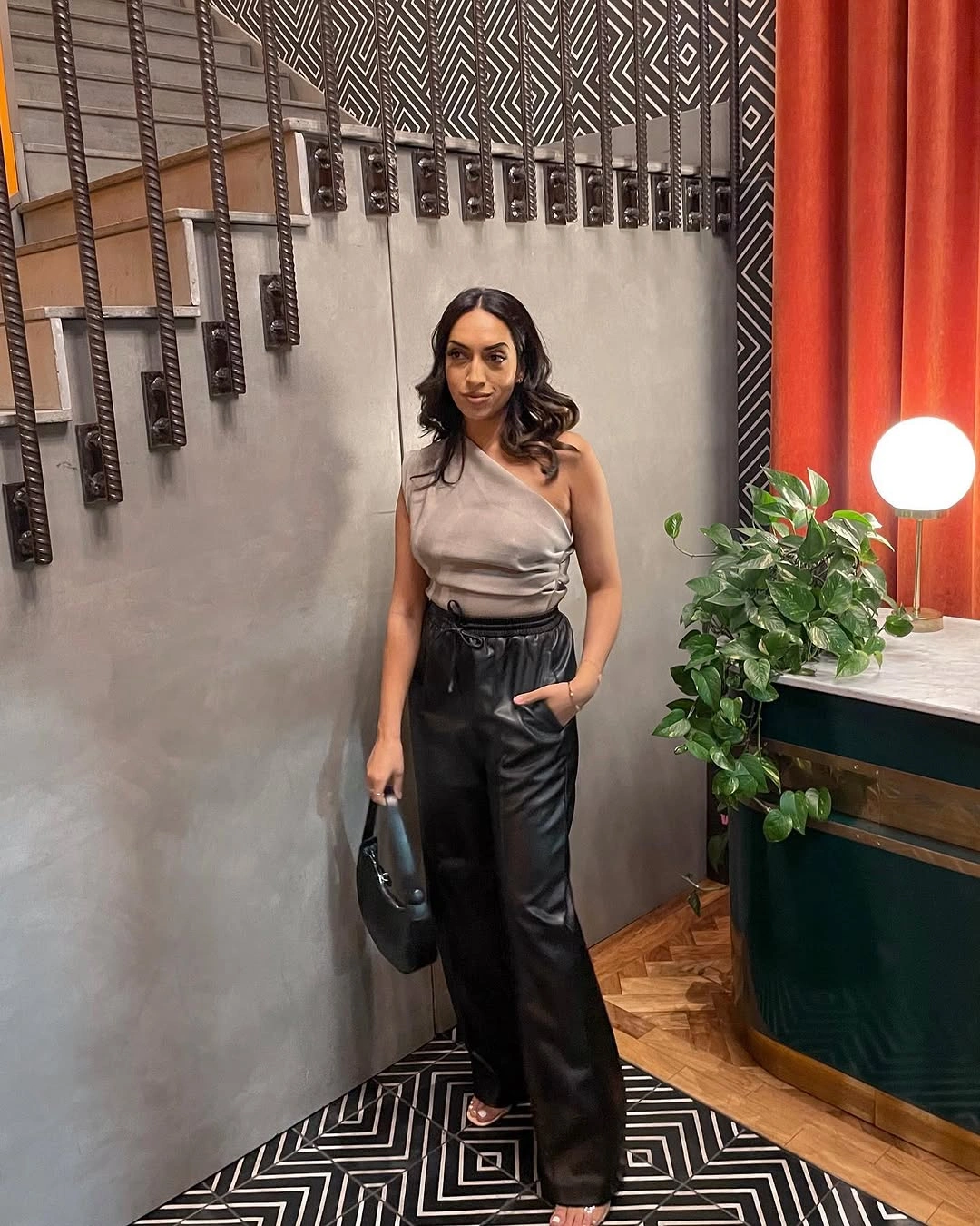 cozy & chic autumn outfits for women 2026 Satin and Leather for an Elevated Autumn Evening Look