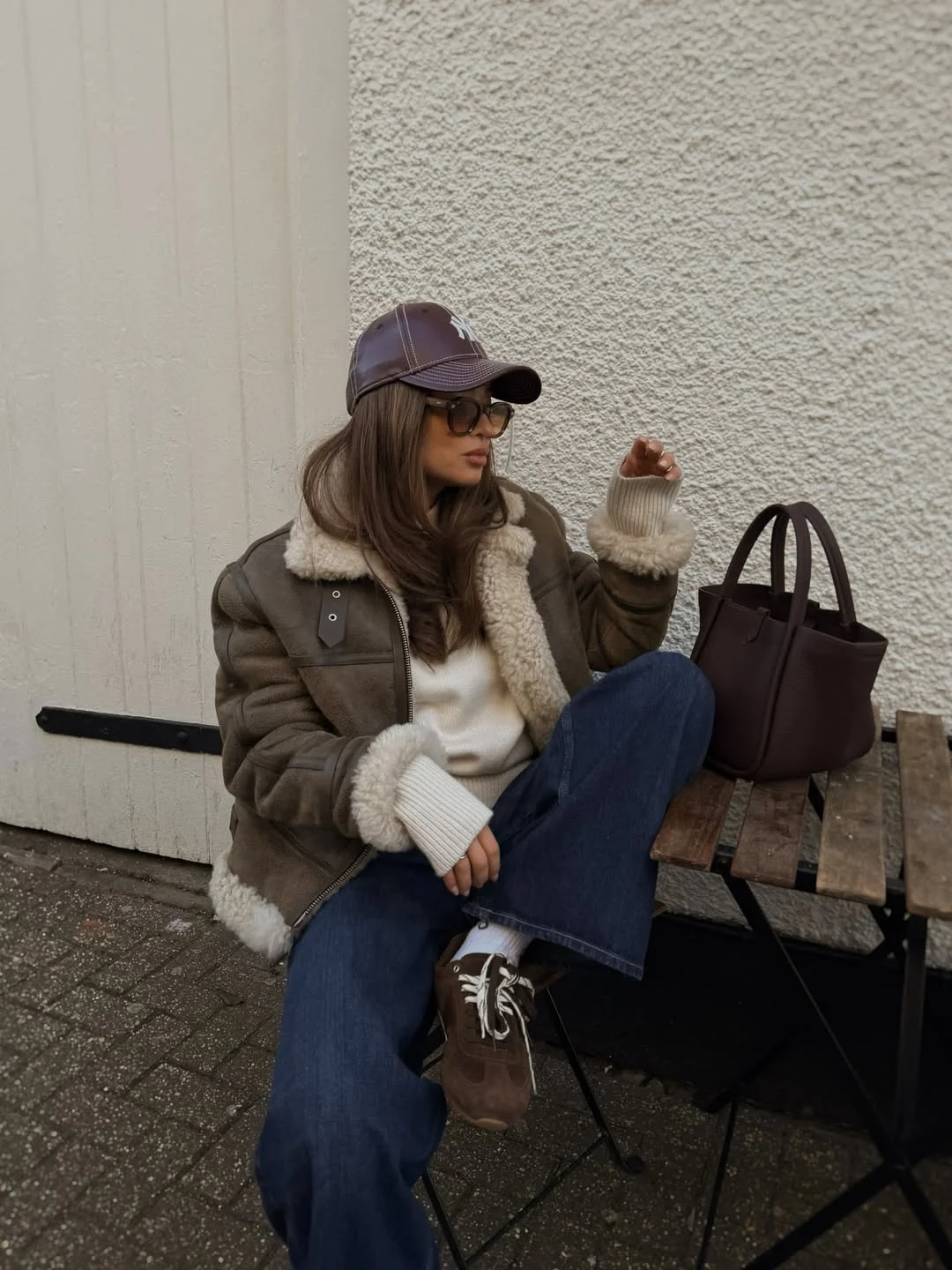 cozy chic fall outfits for 2026 The Shearling Aviator Jacket That Defines Cozy Autumn Style