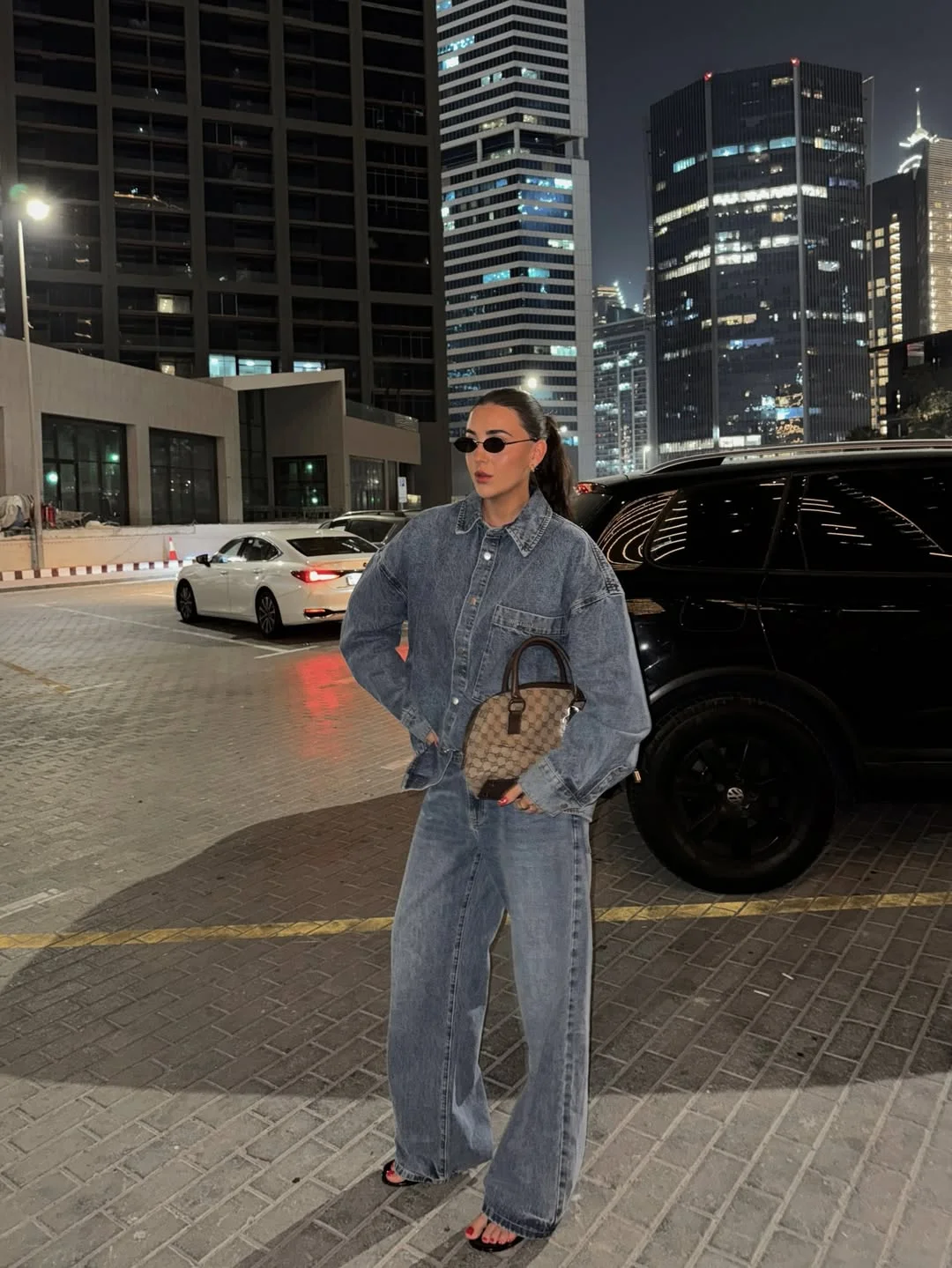 cozy chic fall outfits for 2026 Double Denim Reimagined for Modern City Nights