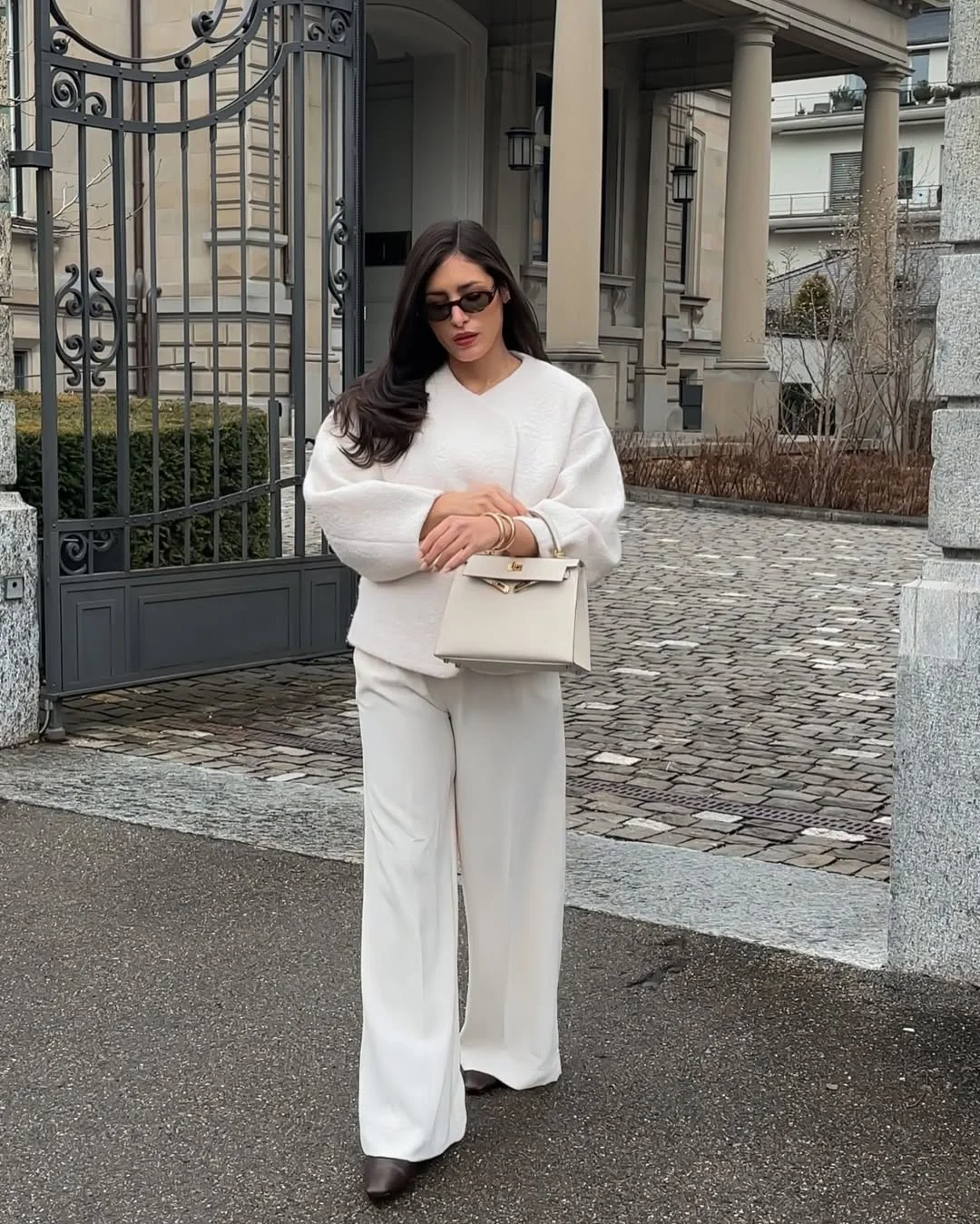 cozy chic fall outfits for 2026 Monochrome Cream Layers and Quiet Luxury Dressing